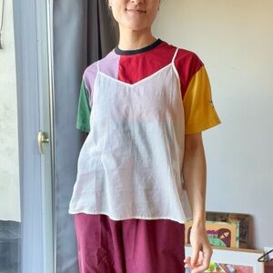 Eka design studio handmade sheer white camisole